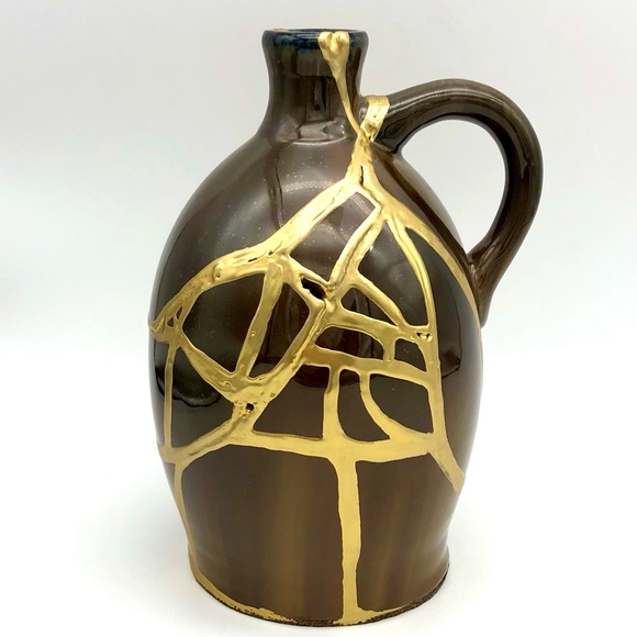 Kintsugi Musical Jug Vase Romeo And Juliet Gold Crack Anniversary Growth Gift - Picture 14 of 14
